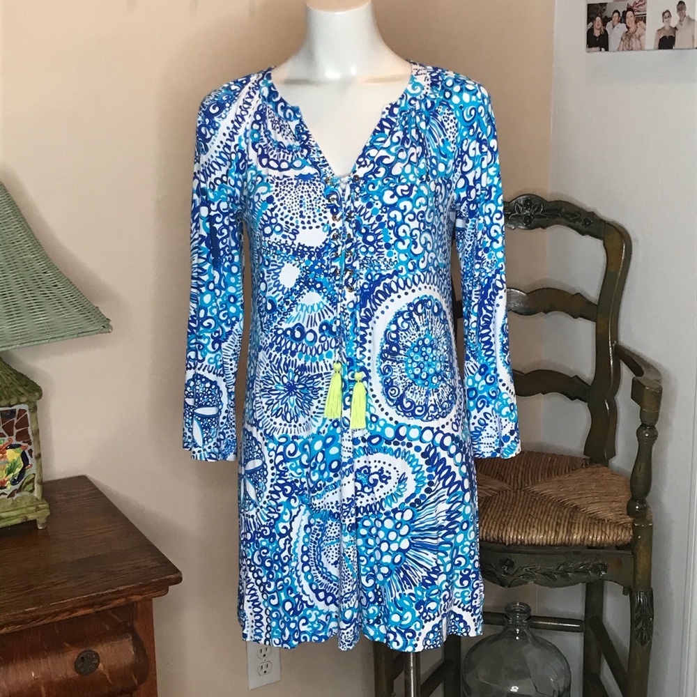 Lilly Pulitzer Sea Life Tassel Dress Size S